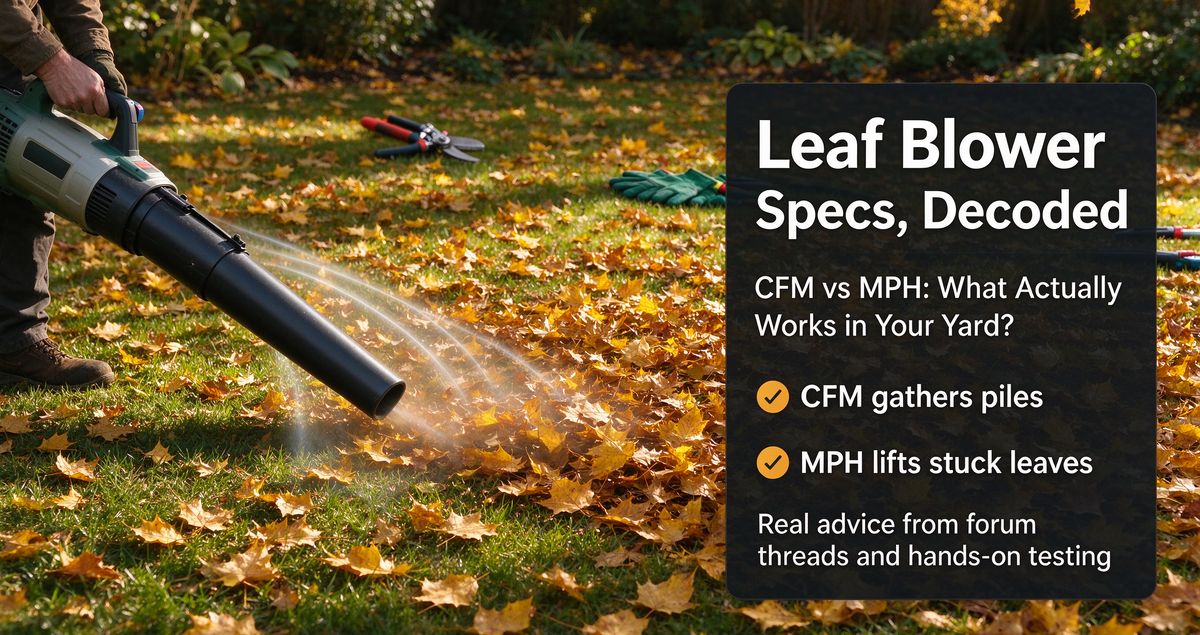 Leaf Blower & Pruner Specs for Fall Yard Cleanup – What Actually Mat