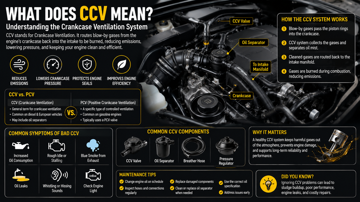 What Does CCV Mean? Understanding the Crankcase Ventilation System and ...