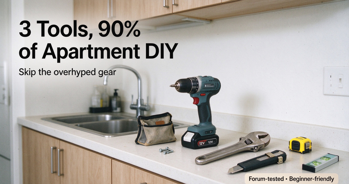 The Only 3 Tools You Actually Need For Apartment DIY — Skip The Power-Hungry Hype