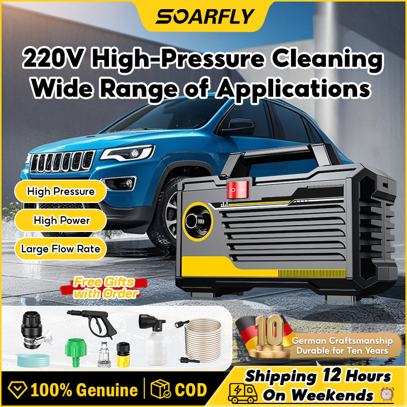 SOARFLY pressure washer Water Jet 3800W High Pressure Heavy Duty Washer Portable Car Cleaner Water Spray 220V