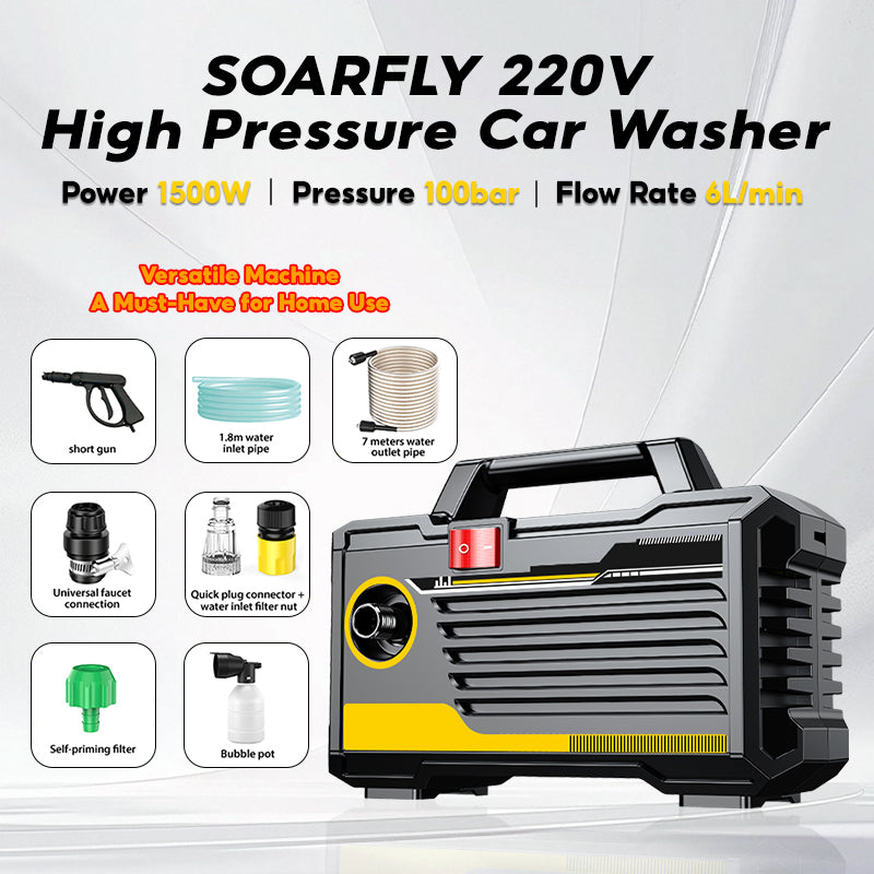 SOARFLY pressure washer Water Jet 3800W High Pressure Heavy Duty Washer Portable Car Cleaner Water Spray 220V