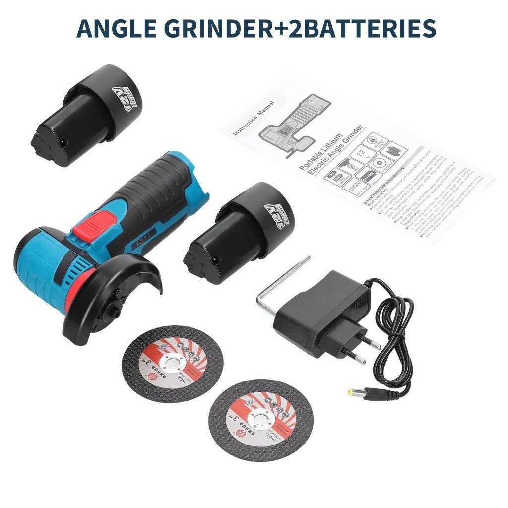SOARFLY Cordless Angle Grinder Wireless Electric Cutting Machine Cutting Polishing Portable Saw Brushless2 Battery