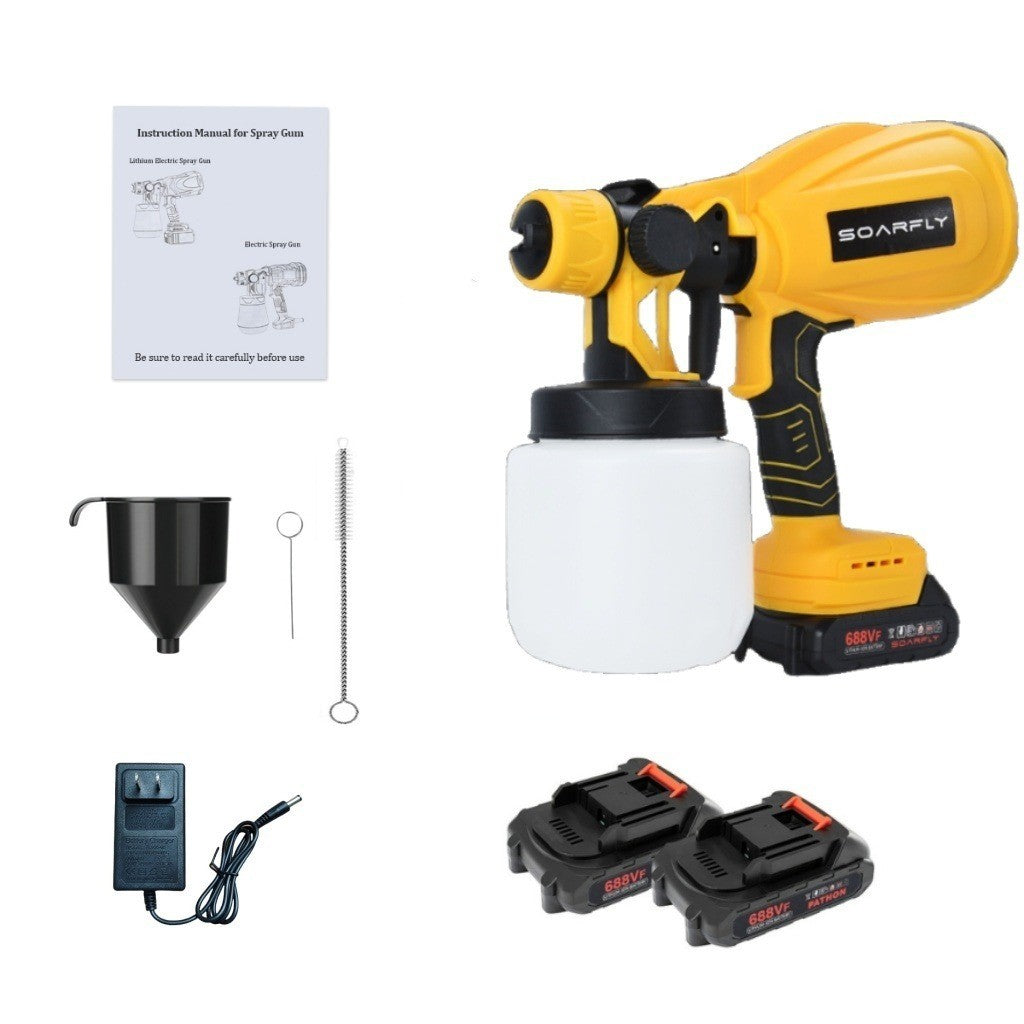 SOARFLY Cordless Electric Spray Gun Paint Spray Paint Machine Portable High Power High Pressure